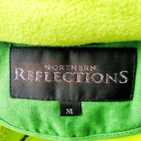 NORTHERN Reflections Green Hooded Fleece Lined Zip Up Women's Jacket. Size M - Picture 7 of 8